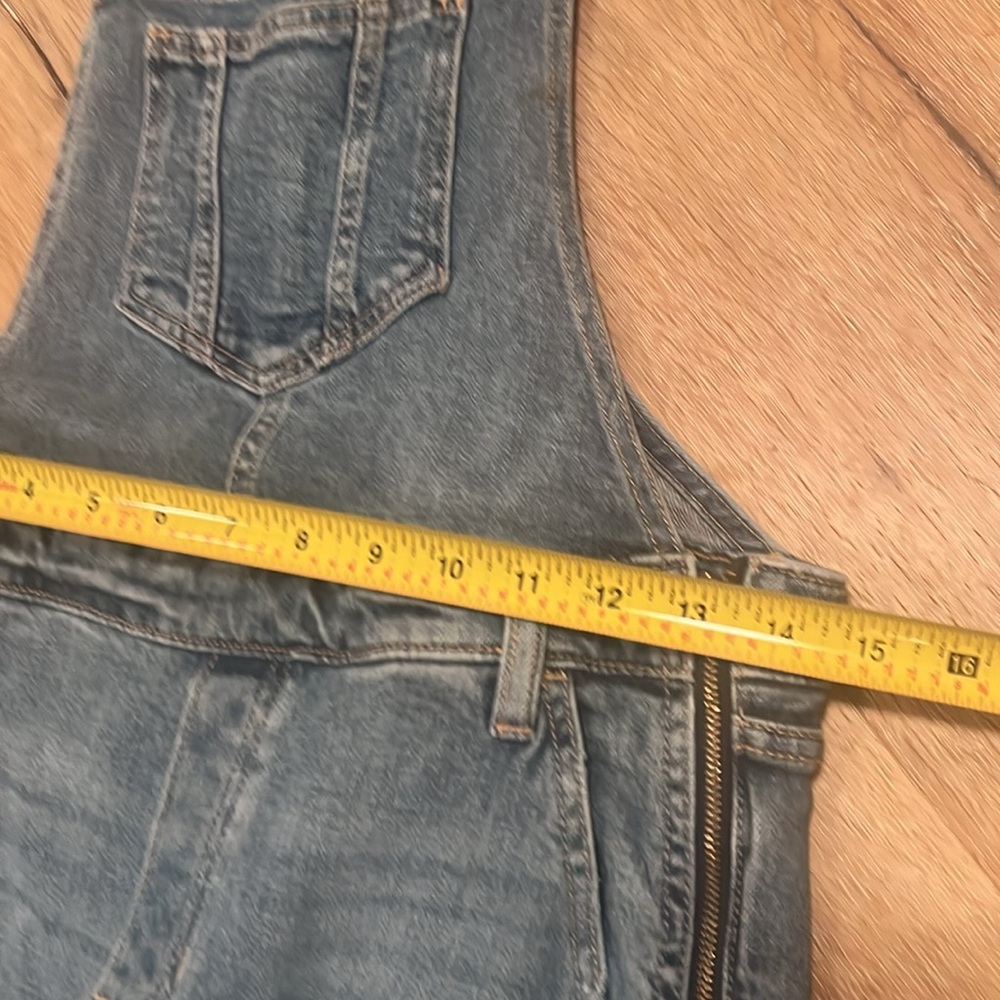 OLD NAVY Overalls Size 6 distressed with one side zipper - Picture 10 of 12